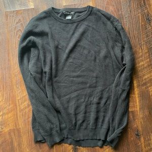 Oversized Black Ribbed Sweater